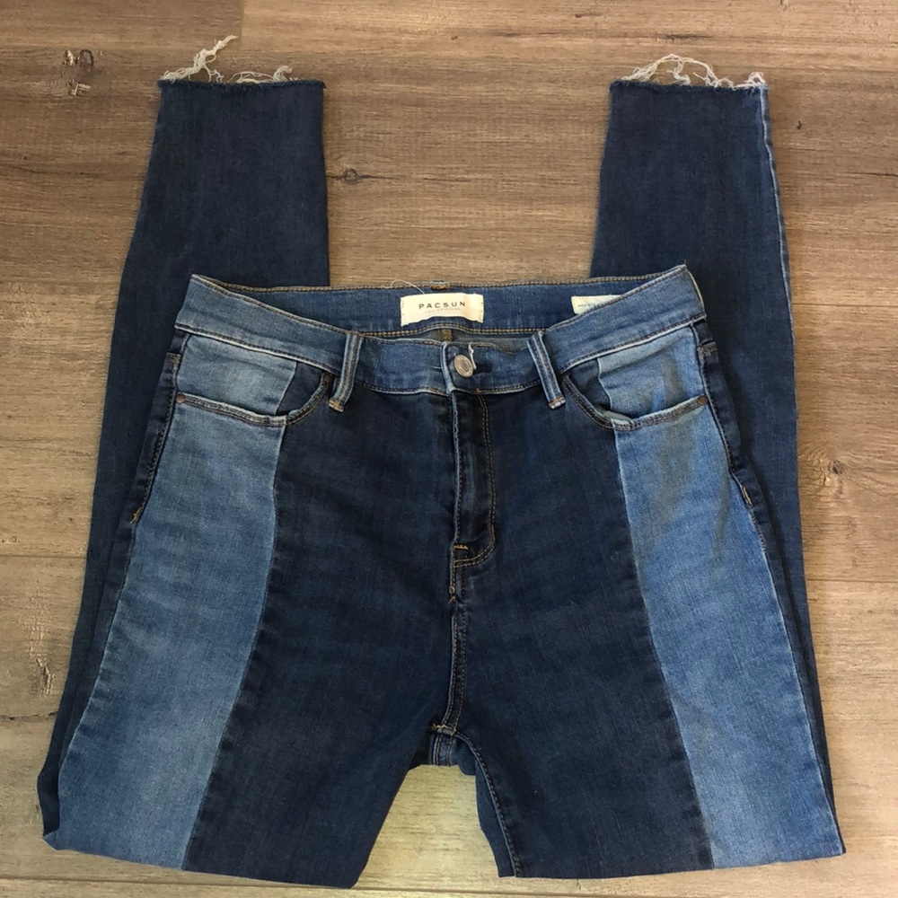 Pacsun Half and Half Colored Jeans